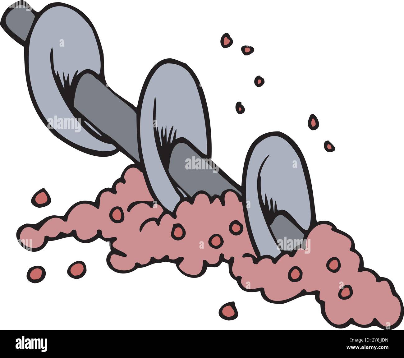 les vignerons en travail écroulent uniformément les raisins sur le presse-étoupe industriel sur le fond de l'illustration de conception vectorielle de magasin vinicole Illustration de Vecteur