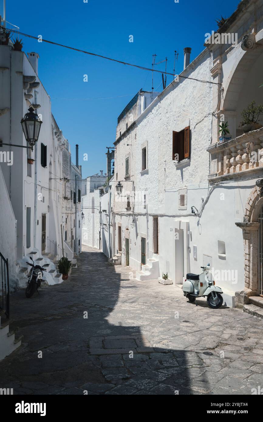 Ostuni, la ville blanche des Pouilles, Italie. Banque D'Images