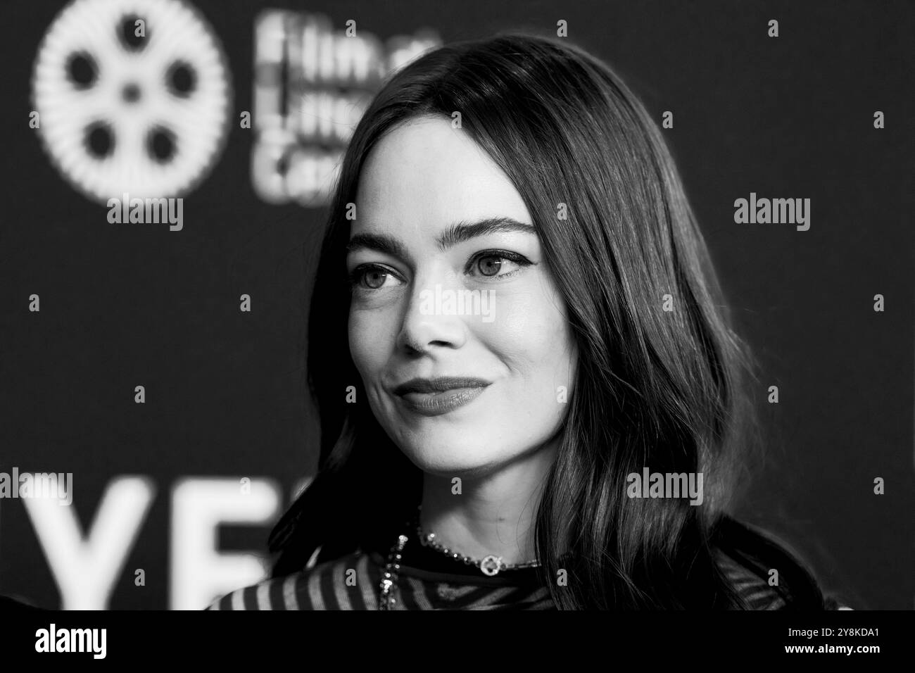 New York, New York, États-Unis. 5 octobre 2024. Emma Stone assiste à la première de 'A Real pain' lors de la 62e édition annuelle du Festival du film de New York à Alice Tully Hall le 5 octobre 2024 (crédit image : © Lev Radin/ZUMA Press Wire) USAGE ÉDITORIAL SEULEMENT! Non destiné à UN USAGE commercial ! Banque D'Images