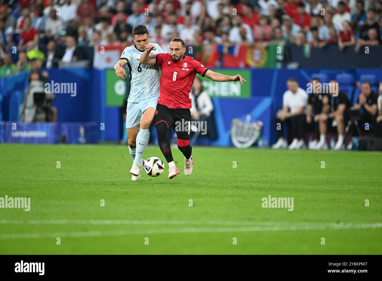 EM 2024 : Georgien - Portugal AM 26.06.2024 in der Veltins Arena in Gelsenkirchen Foto : osnapix Banque D'Images
