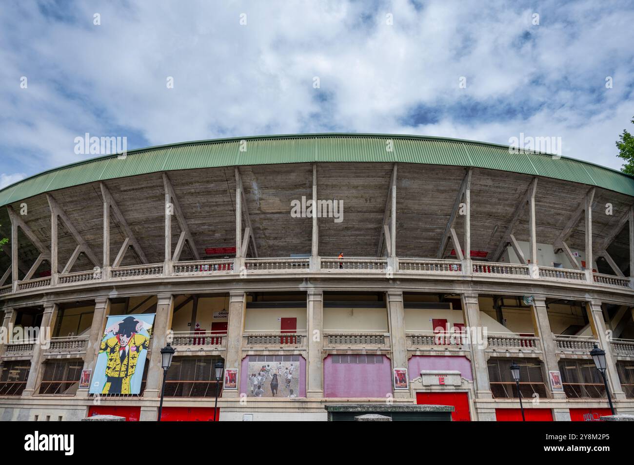 Pampelune, Espagne- 20 mai 2024 : l'arène ou Plaza de Toros à Pampelune Banque D'Images
