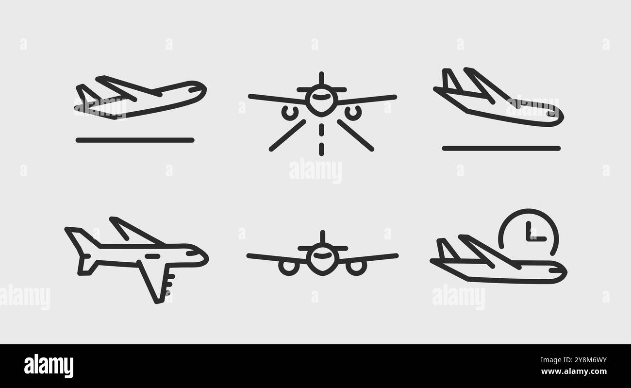 Icônes de plan Illustration de Vecteur