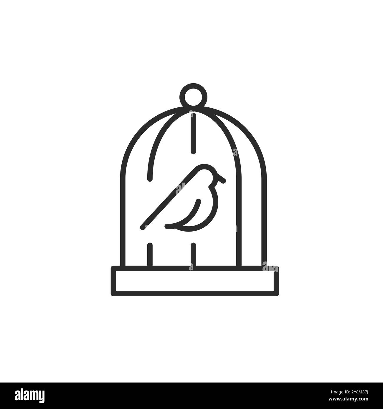 Icône oiseau animal Illustration de Vecteur