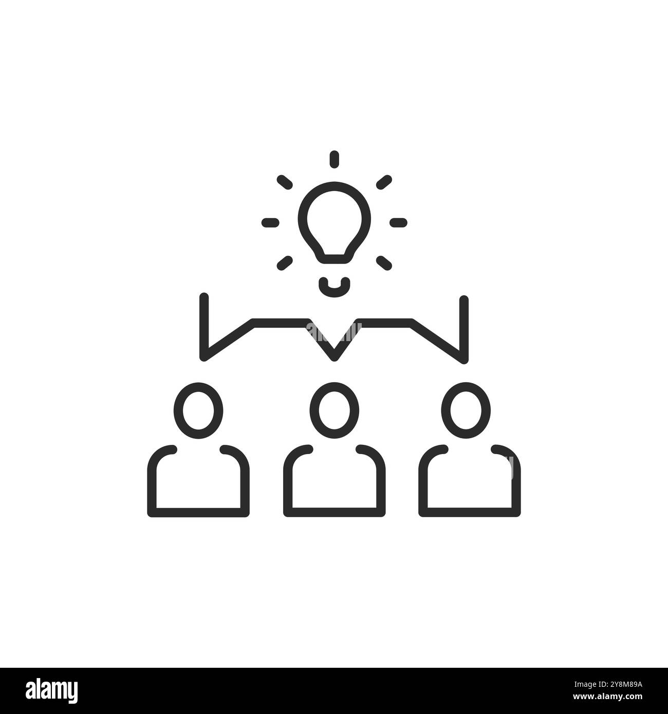 L'icône de brainstorming Illustration de Vecteur