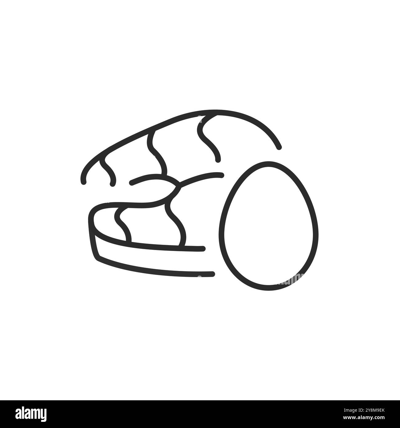 Icône protéine de poisson Illustration de Vecteur