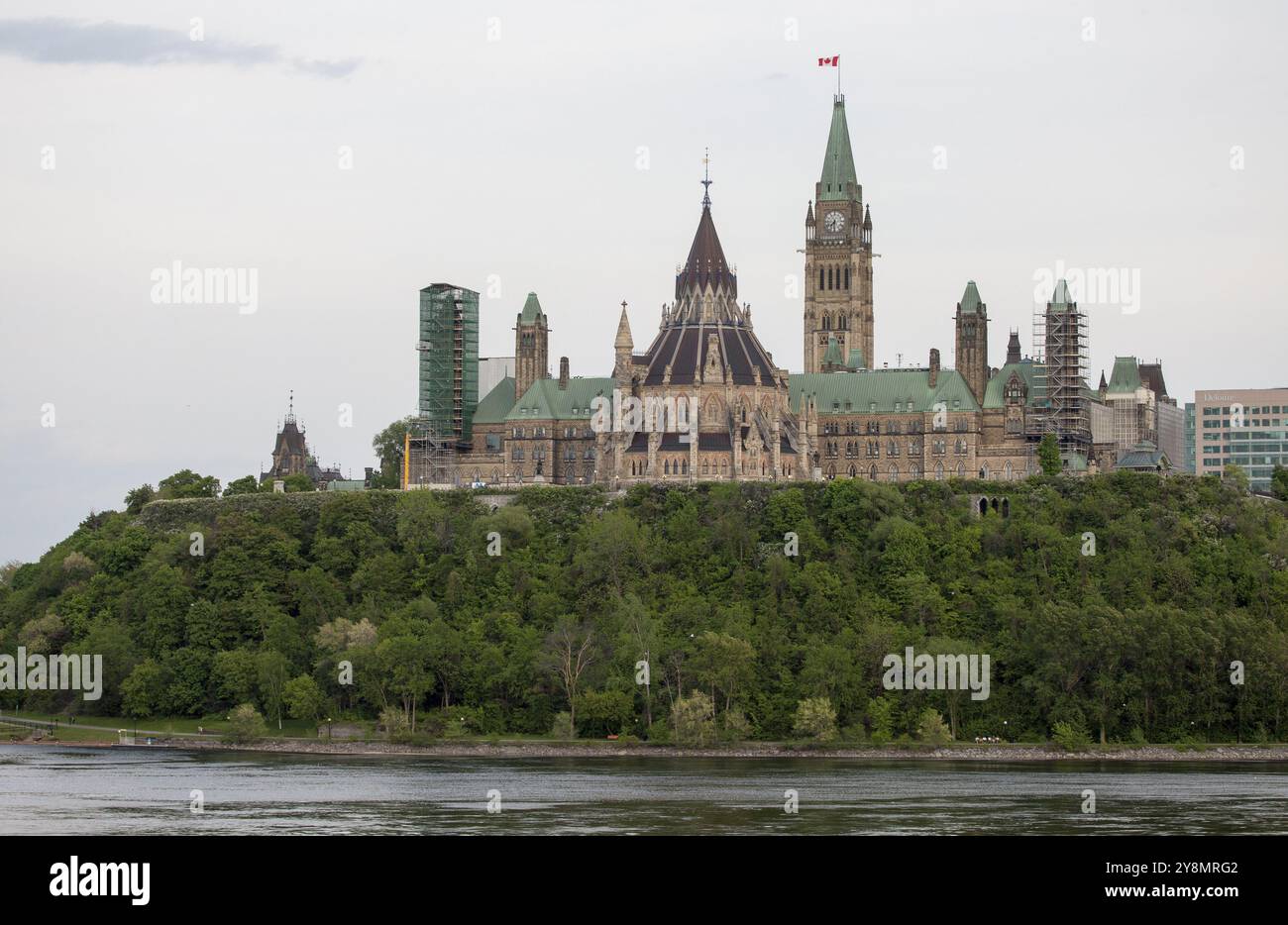 Édifice du Parlement Ottawa Canada centre-ville capitale Banque D'Images