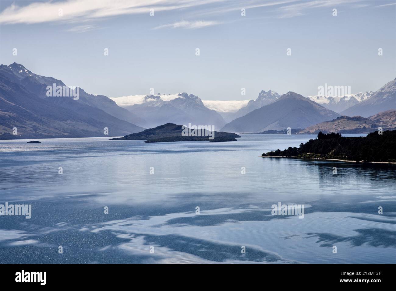 Le Lac Wakatipu Glenorchy Nouvelle-zélande Route panoramique Banque D'Images