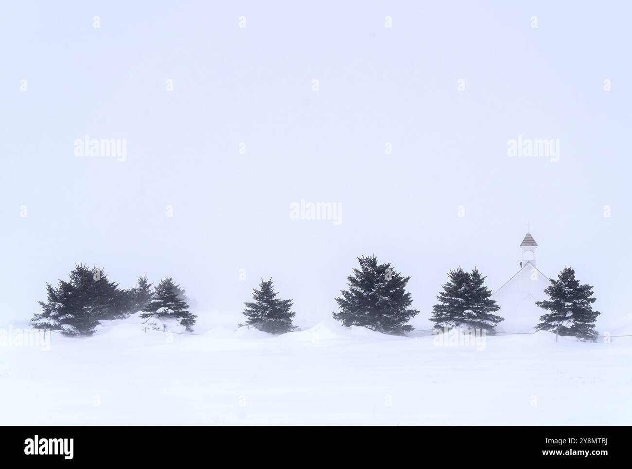 Prairie scènes d'hiver rural Saskatchewan Canada Frost Banque D'Images