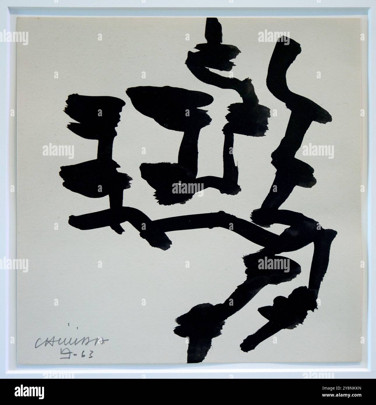 'Estampes et dessins', années 50, Eduardo Chillida (1924-2002), Chillida Leku Museoa, Donostia, Saint-Sébastien, pays Basque, Espagne. Banque D'Images