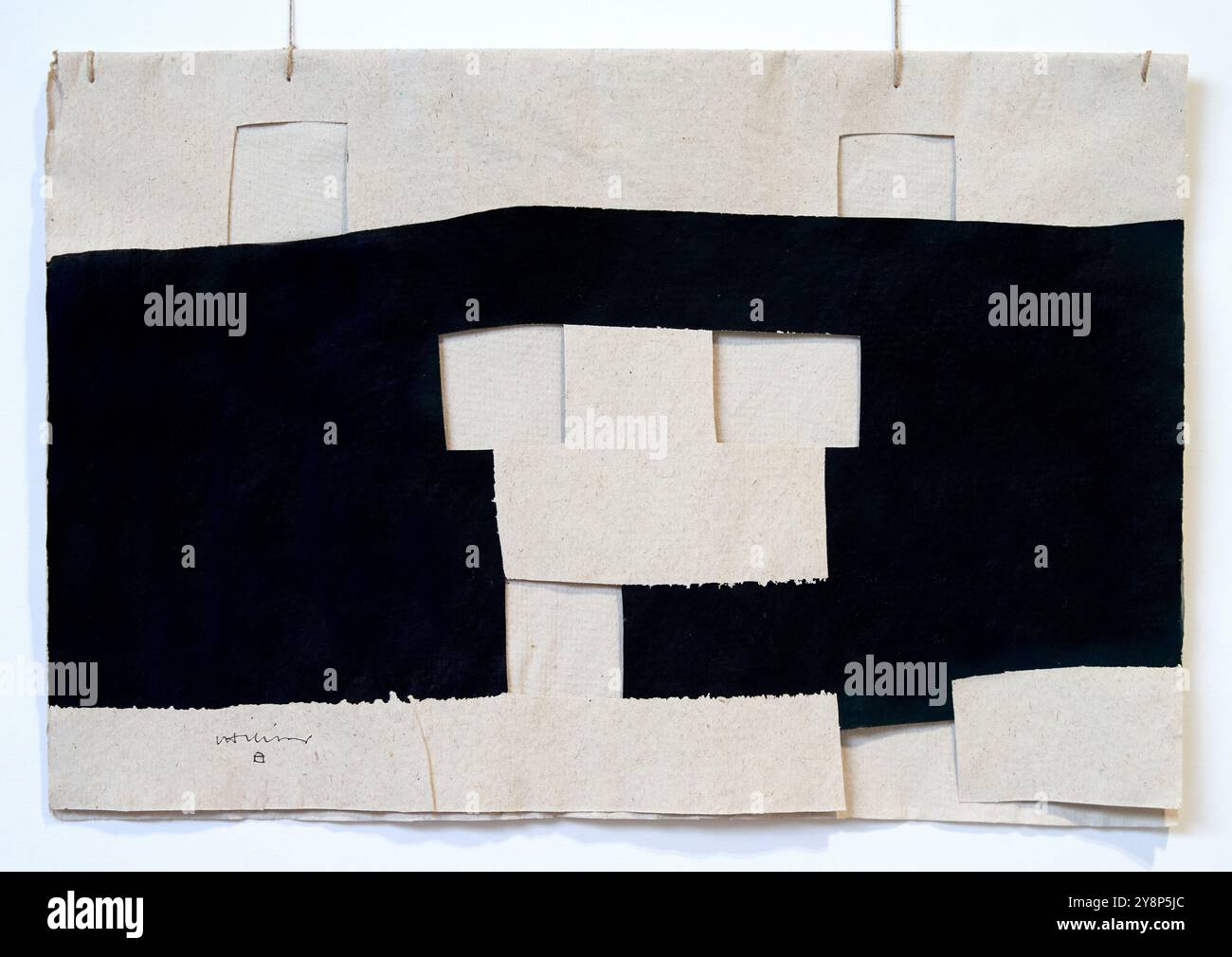 'Estampes et dessins', années 50, Eduardo Chillida (1924-2002), Chillida Leku Museoa, Donostia, Saint-Sébastien, pays Basque, Espagne. Banque D'Images