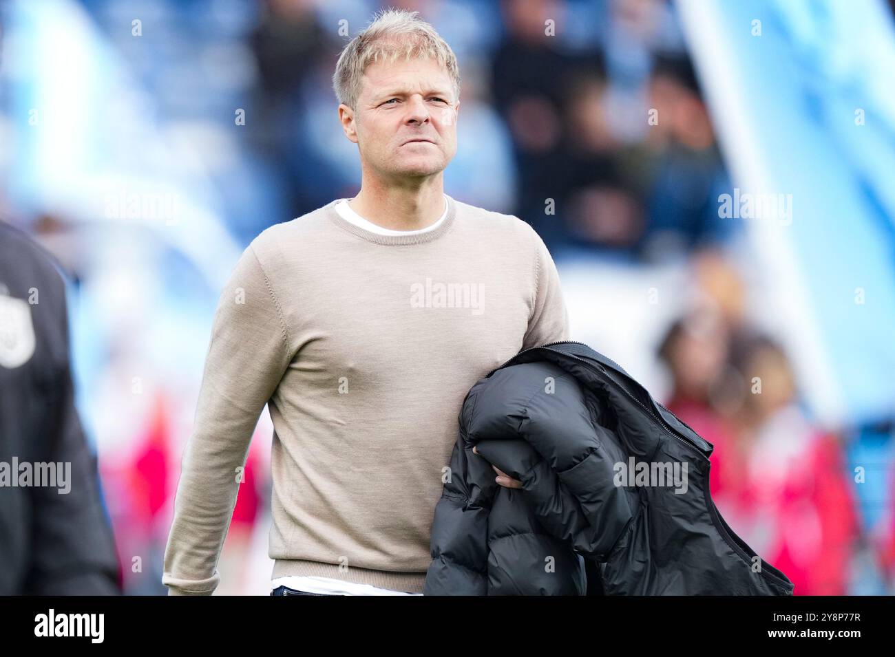 Haderslev, Danemark. 06 octobre 2024. Jens Foensskov Olsen (entraîneur FCN) lors du match de Superliga opposant Soenderjyske au FC Nordsjaelland au Sydbank Park à Haderslev le dimanche 6 octobre 2024. (Photo : Claus Fisker/Ritzau Scanpix) crédit : Ritzau/Alamy Live News Banque D'Images