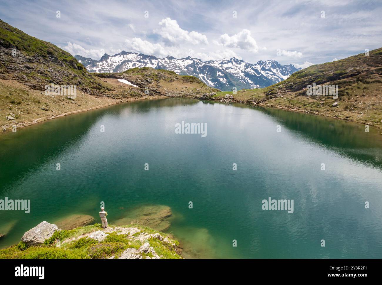 Lac Noir près de Montsapey village dans la vallée de la Maurienne, Aiguebelle, Savoie, Rhône-Alpes, France Banque D'Images