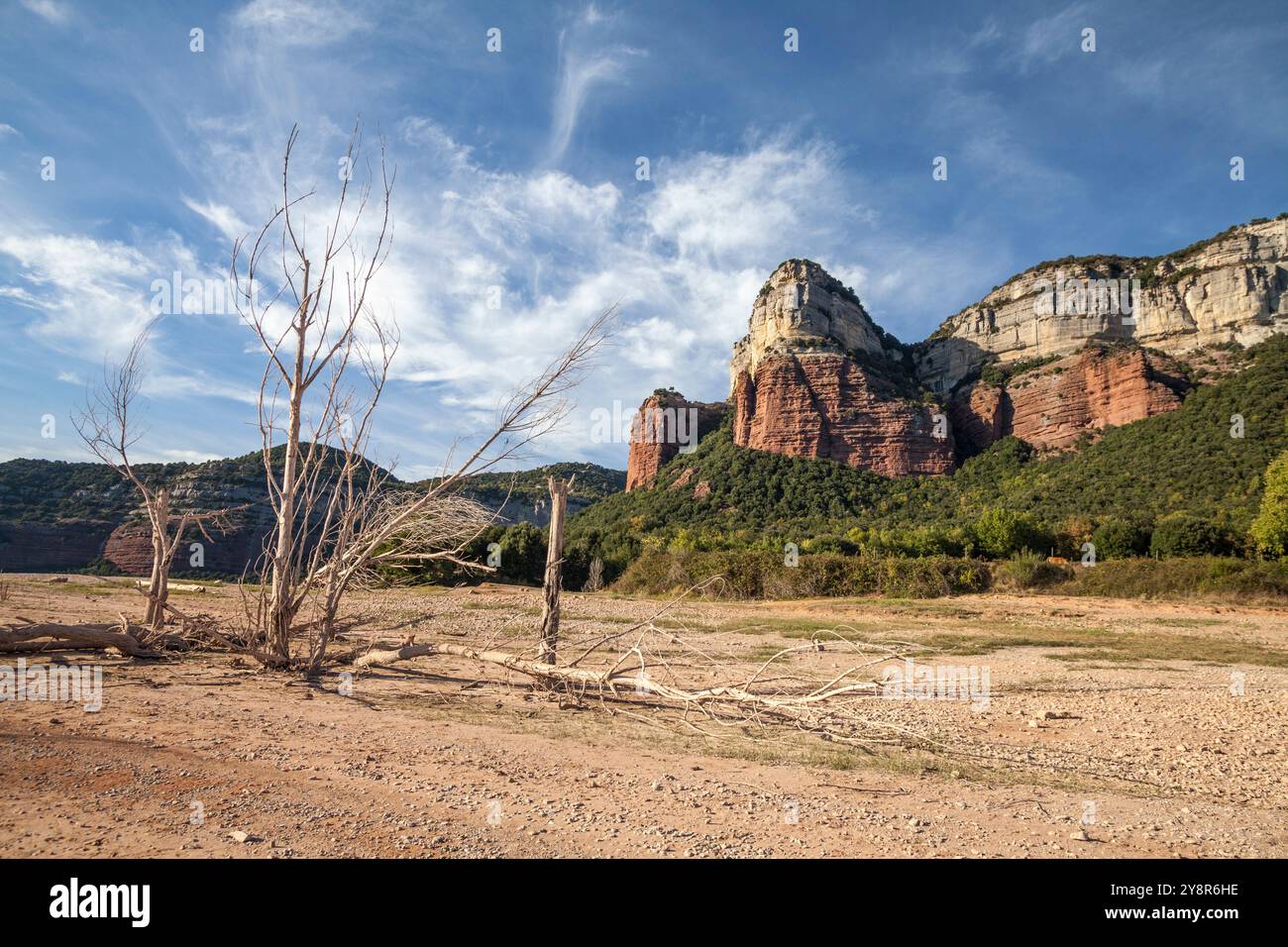 Réservoir de Sau, Vilanova de Sau, Barcelone, Espagne Banque D'Images