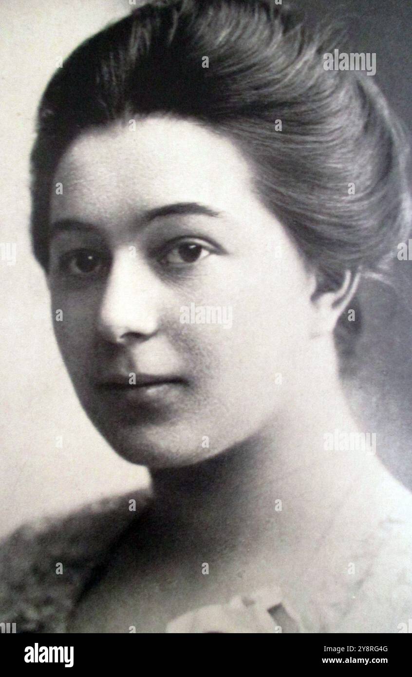 Sonia Delaunay (1885 – 1979) artiste française Banque D'Images