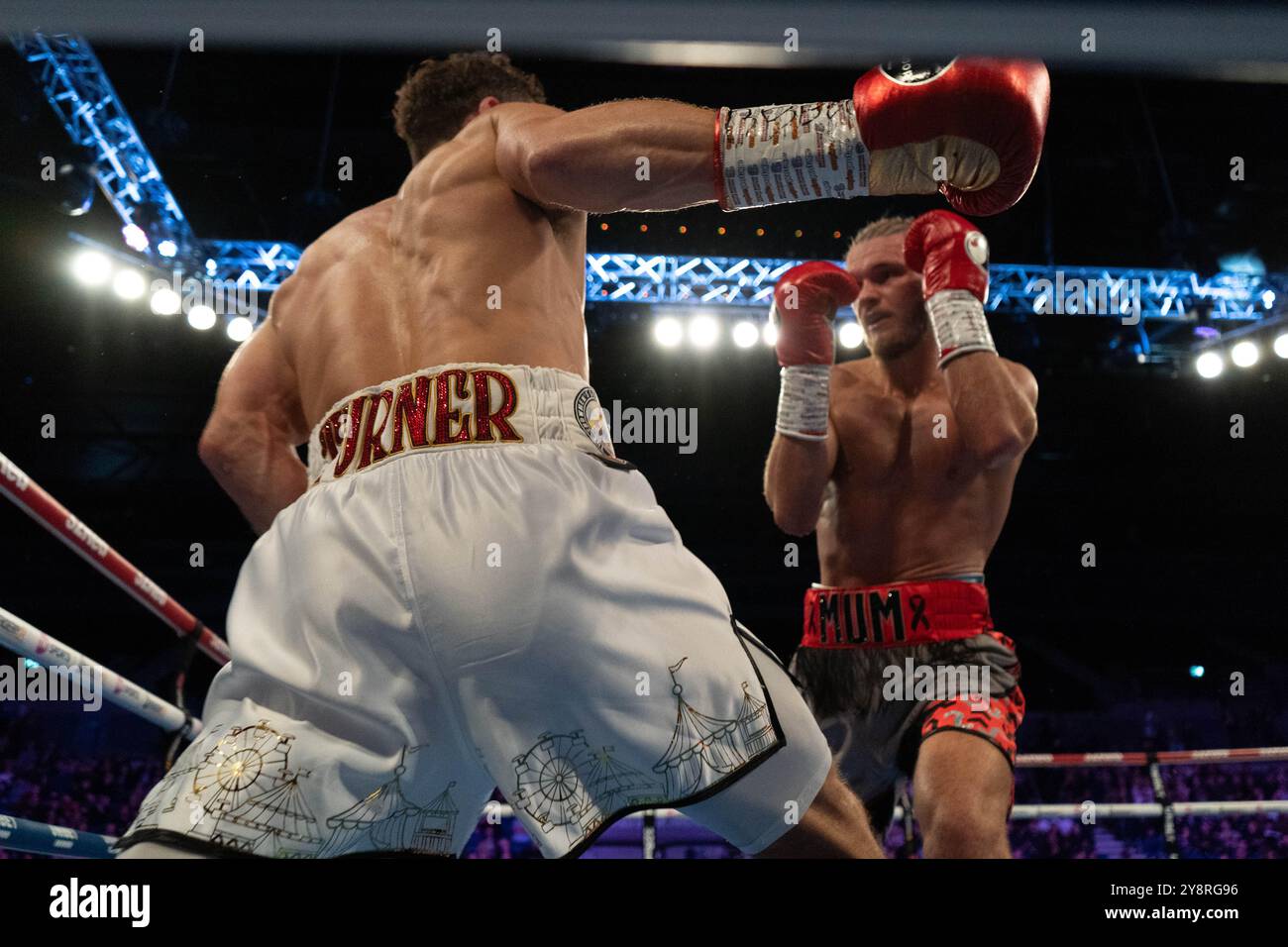 Liverpool, Royaume-Uni. 05 octobre 2024. Jack Rafferty Beats Henry Turner - Nick Ball vs Ronny Rios - samedi 5 octobre 2024 - M&S Bank Arena Liverpool - WBA Featherweight Championship of the World Credit : Samuel Wardle/Alamy Live News Banque D'Images