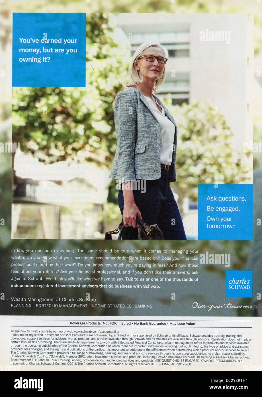 2018 Magazine Advert, États-Unis Banque D'Images