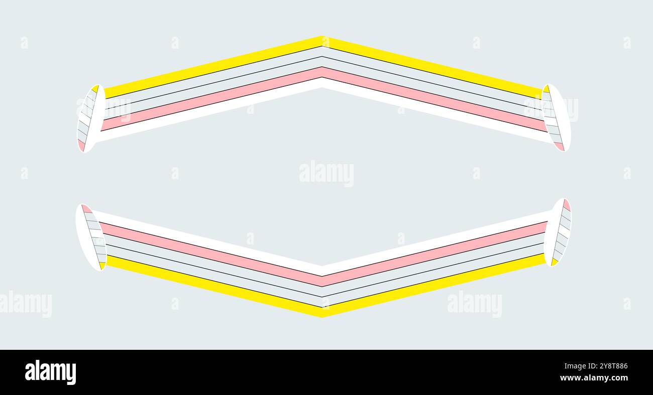 Surf abstrait, surf, illustration de planche de surf. Motifs artistiques. Affaires, voyages, vacances, concepts de passe-temps. Sport de plage. Bordure pour le texte Banque D'Images
