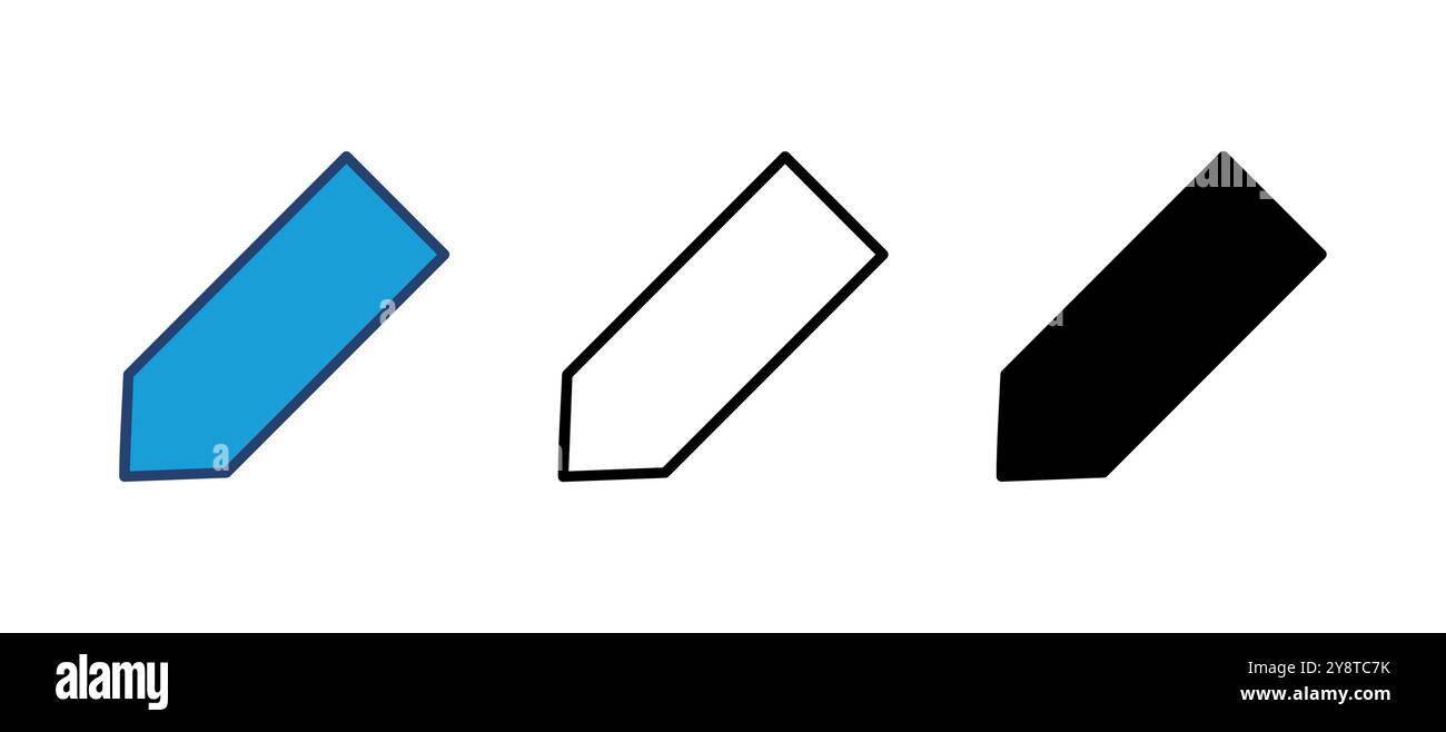 Vecteur d'icône de crayon. symbole de plume. modifier le vecteur d'icône Illustration de Vecteur