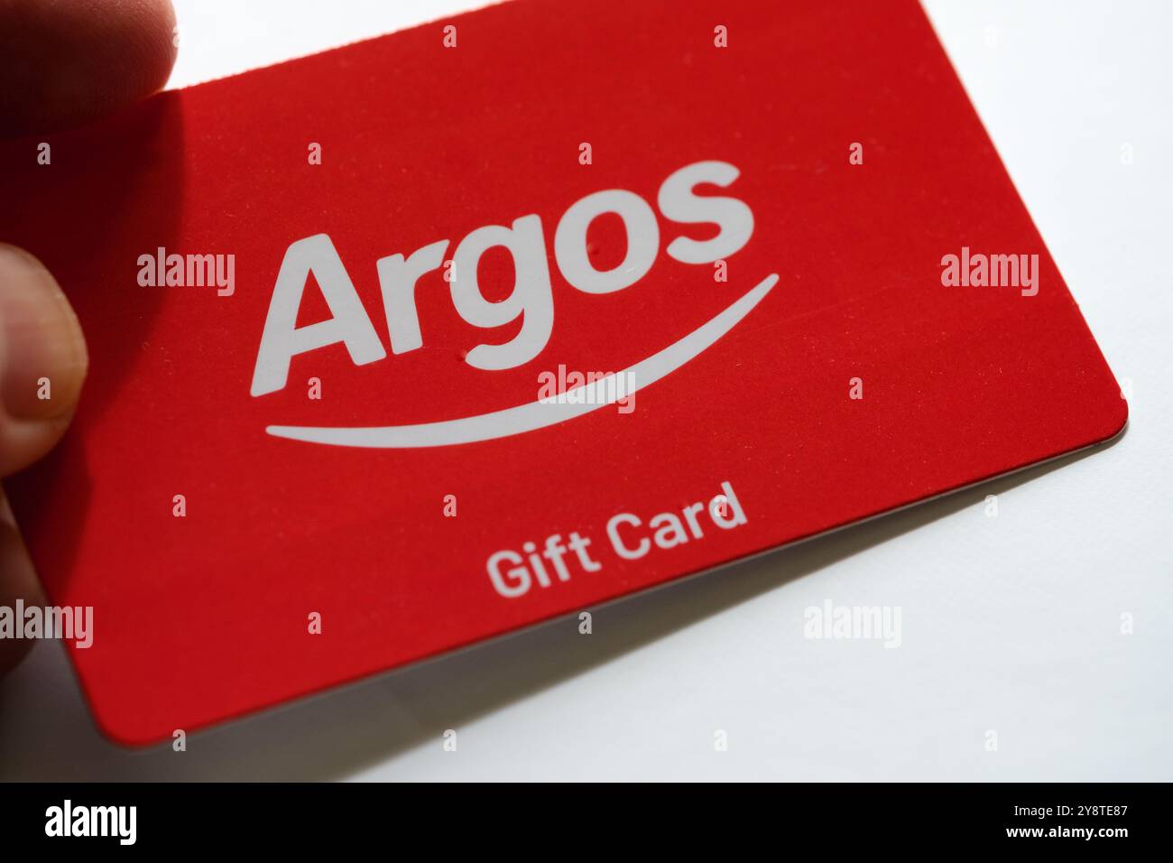 Carte cadeau Argos. Stafford, Royaume-Uni, 8 octobre 2024 Banque D'Images