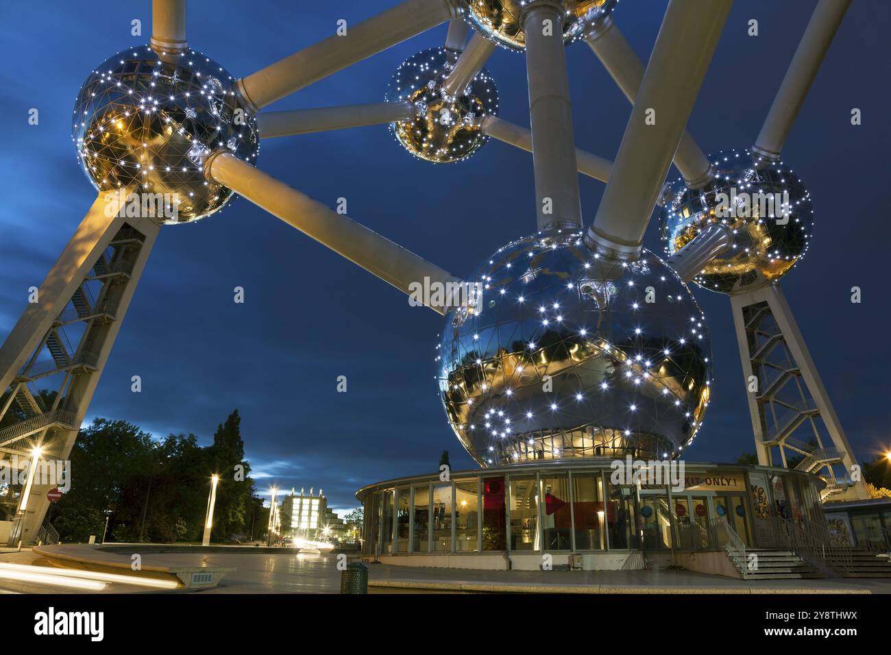 Atomium à Bruxelles, Belgique, Europe Banque D'Images