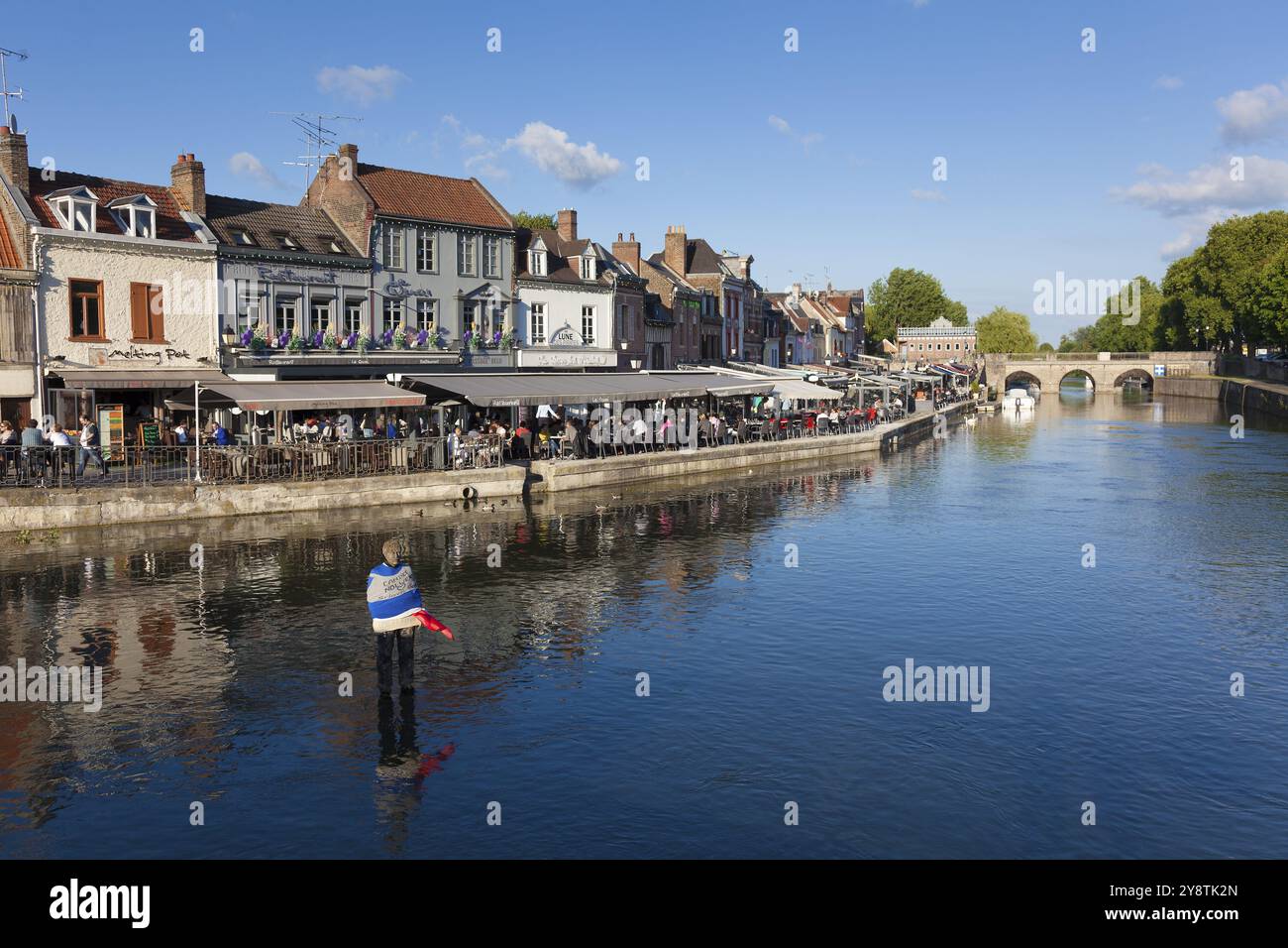 Quartier Saint Leu à Amiens, somme, Picardie, France, Europe Banque D'Images