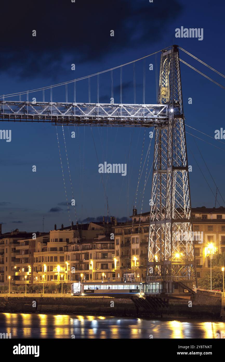 Pont suspendu à Portugalete, Bizkaia, pays Basque, Espagne, Europe Banque D'Images