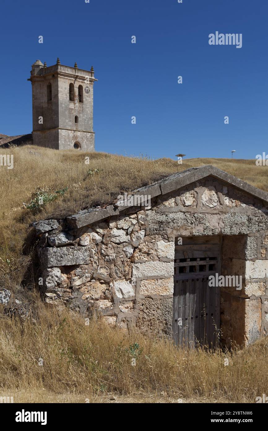 Castrillo de Solarana, Burgos, Castilla y Leon, Espagne, Europe Banque D'Images