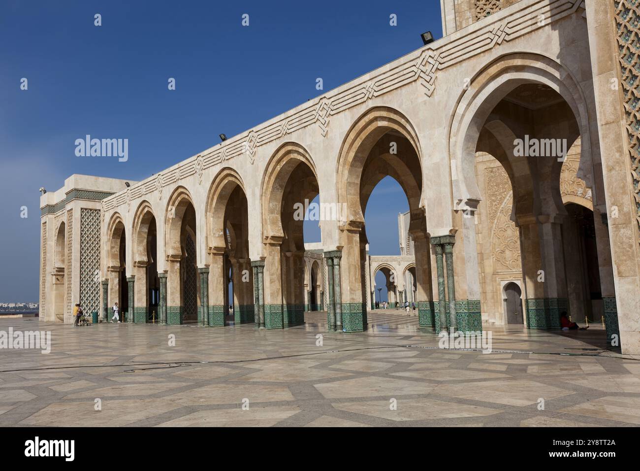 Mosquée Hassan II, Casablanca, Maroc, Afrique Banque D'Images