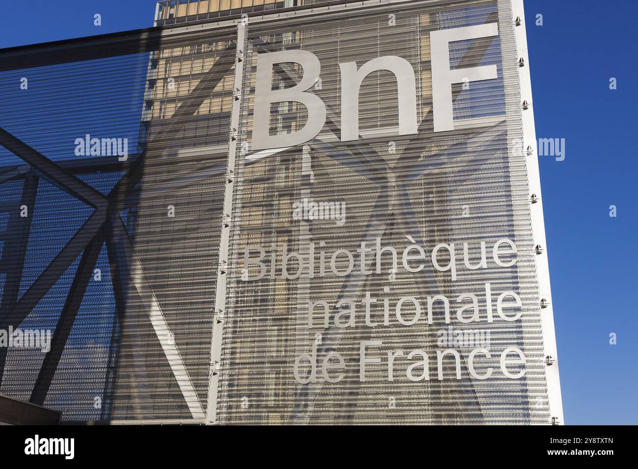 BNF, Bibliothèque nationale François Mitterrand de France, Paris, Ile-de-France, France, Europe Banque D'Images