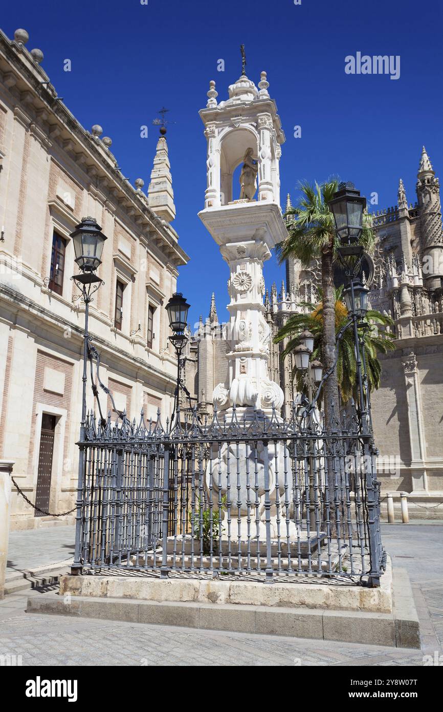 Place Triunfo, Séville, Andalousie, Espagne, Europe Banque D'Images