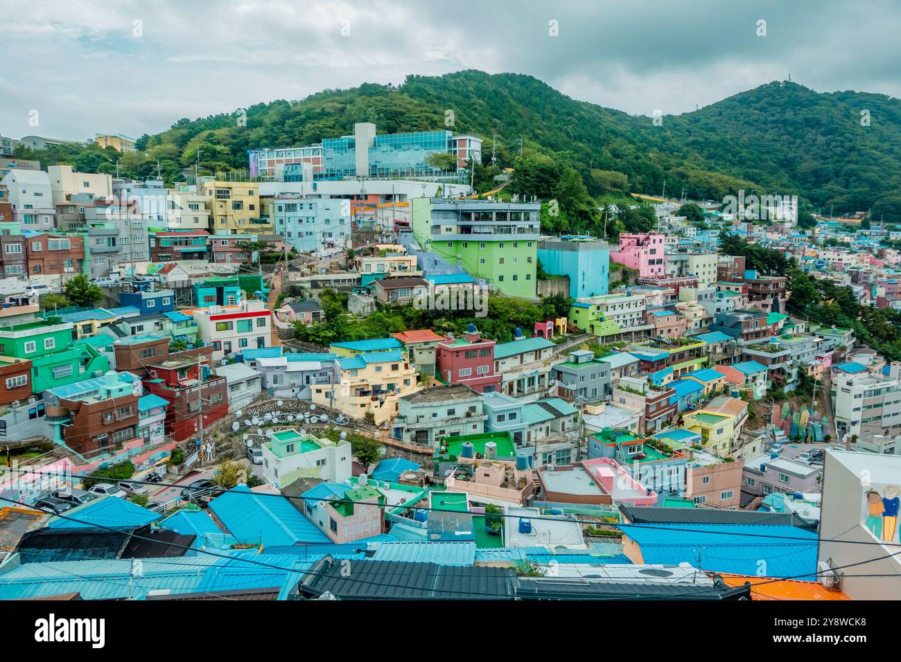 Le célèbre village culturel Gamcheon à Busan, Corée du Sud Banque D'Images