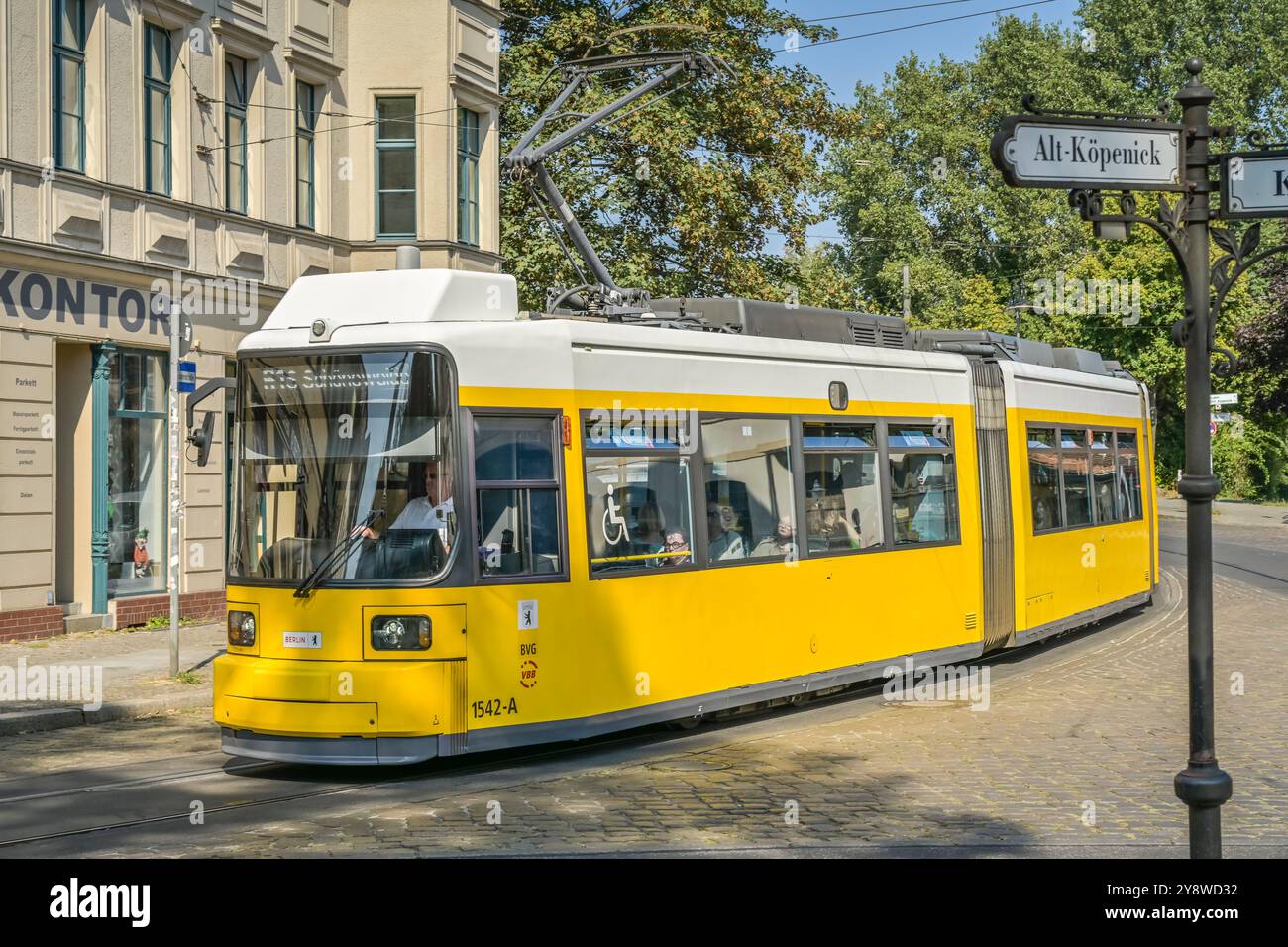 Tram, Alt-Köpenick, Köpenick, Treptow-Köpenick, Berlin, Deutschland Banque D'Images