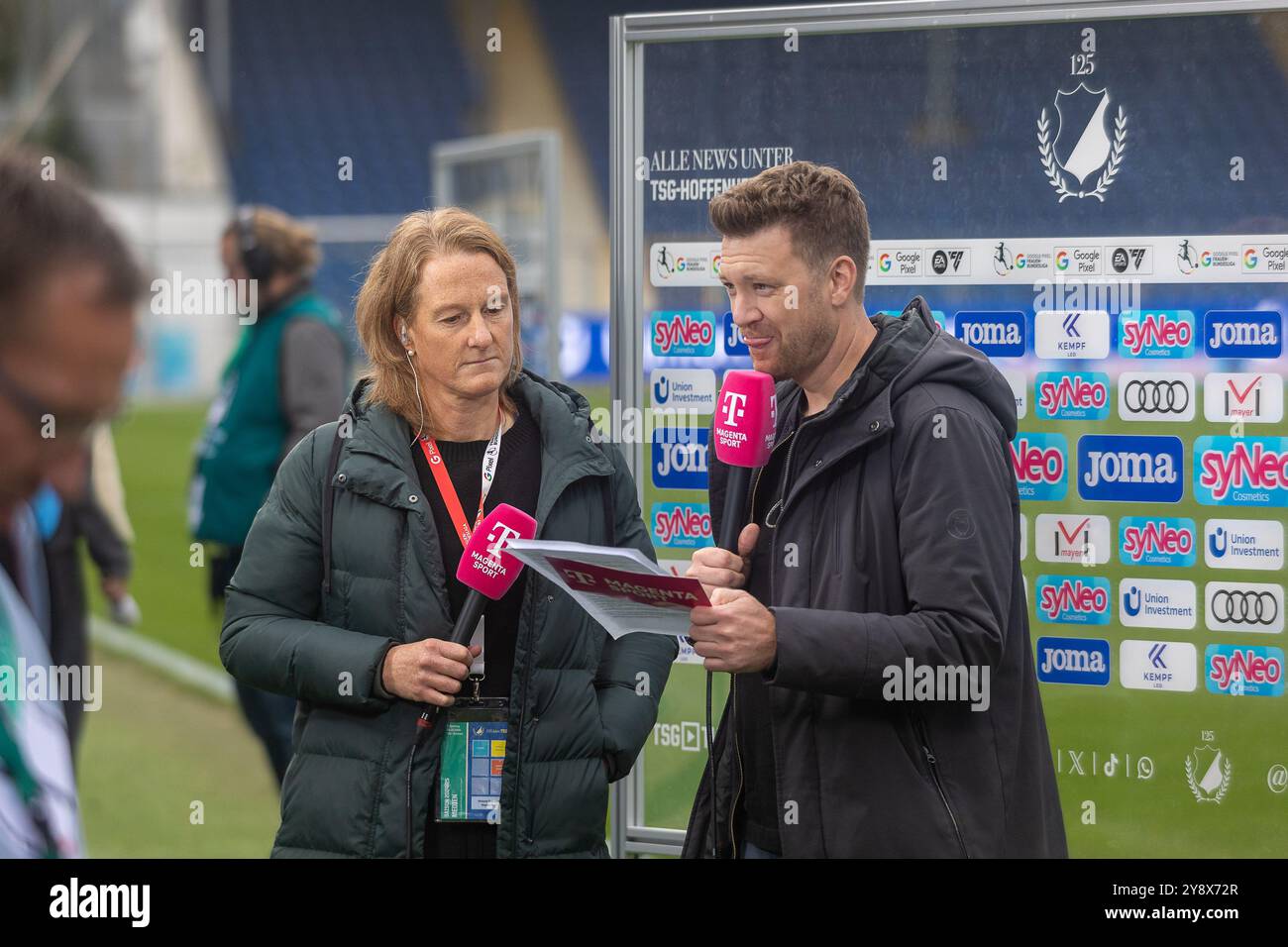 Melanie Behringer im Mageta - interview, TSG 1899 Hoffenheim v. SV Werder Brême, Fussball, Google Pixel Frauen-Bundesliga , 5. Spieltag, saison 2024/2025, 06.10.2024, Foto : Eibner-Pressefoto/Lena und Christina Wessely, TSG 1899 Hoffenheim v. SV Werder Bremen, Fussball, Google Pixel Frauen-Bundesliga , 5. Spieltag, saison 2024/2025, 06.10.2024, Foto : Eibner-Pressefoto/Lena und Christina Wessely, TSG 1899 Hoffenheim v. SV Werder Bremen, Fussball, Google Pixel Frauen-Bundesliga , 5. Spieltag, saison 2024/2025, 06.10.2024, Foto : Eibner-Pressefoto/Lena und Christina Wessely Banque D'Images