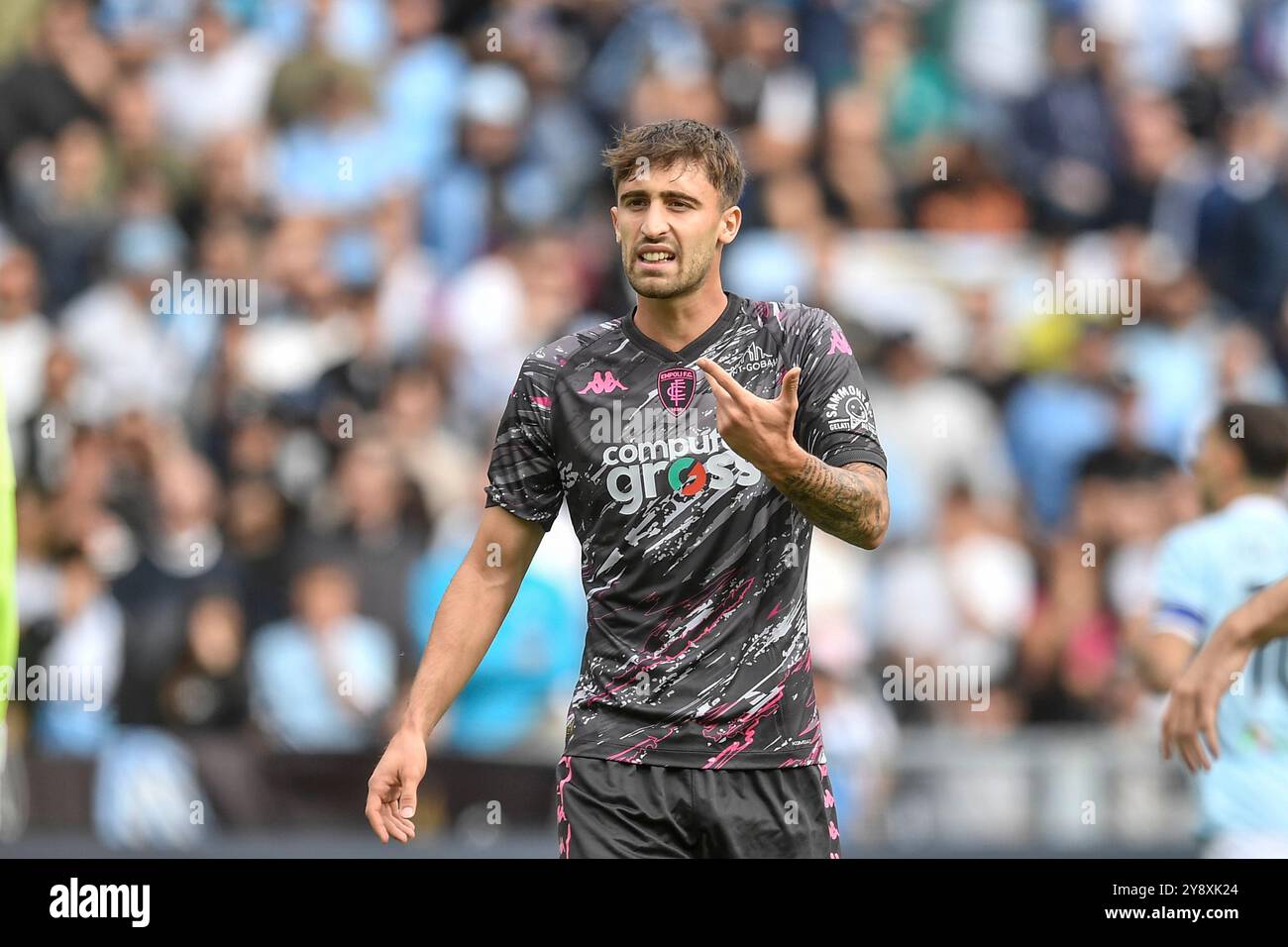 Mattia Viti de l'Empoli FC lors du match de Serie A entre le SS Lazio et l'Empoli FC au stade Olimpico à Rome (Italie), le 6 octobre 2024. Banque D'Images