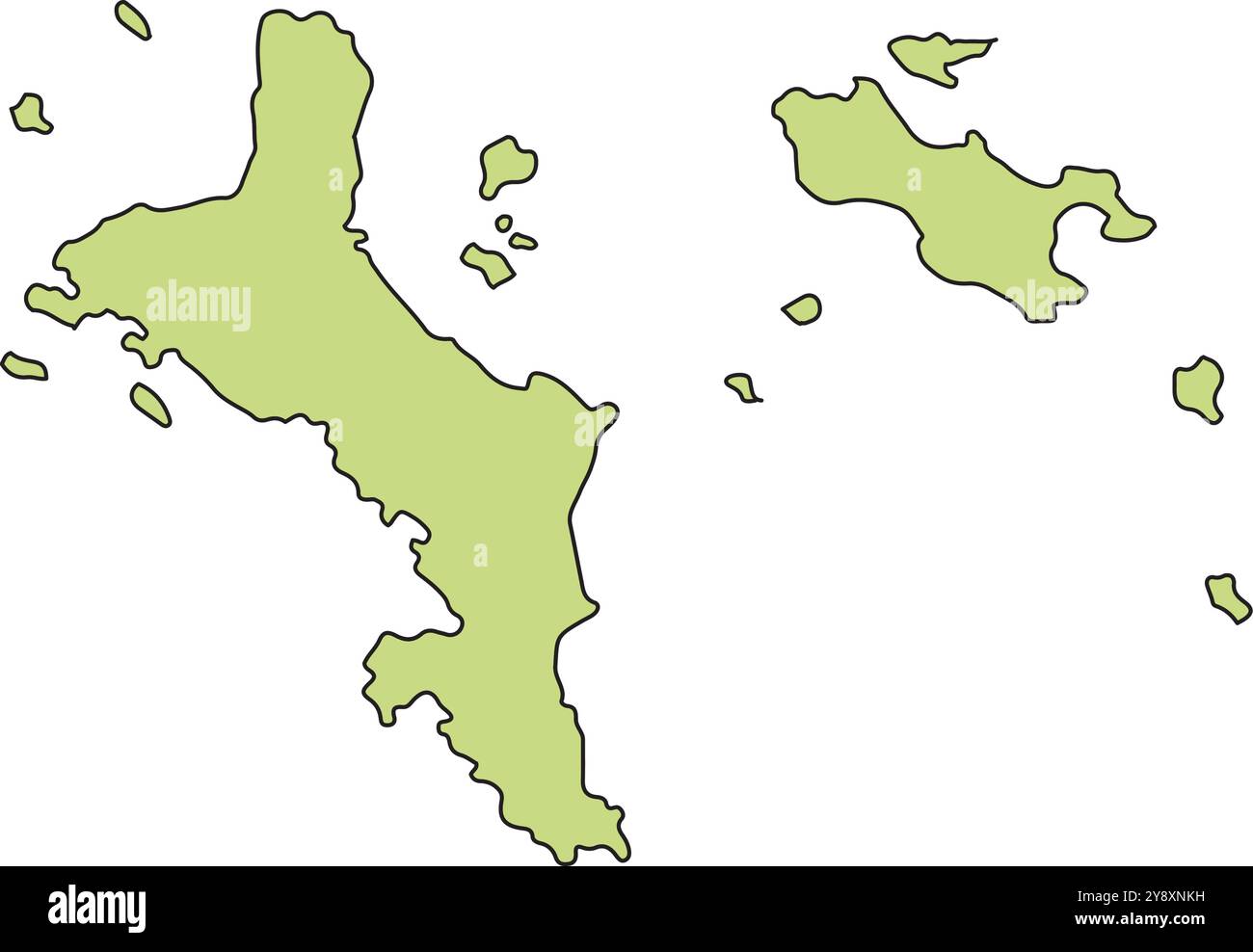 Design de symbole de vecteur d'icône de carte de pays des Seychelles Illustration de Vecteur