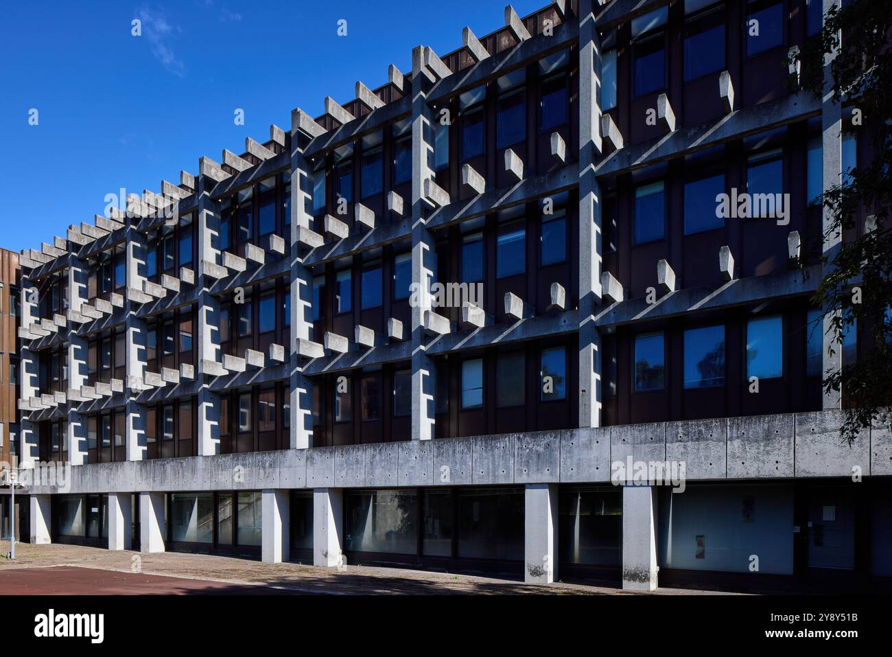 FLSmidth, Bygning S (bâtiment S), conçu par FLSmidth Arkitektkontor, 1984 ; démoli prévu ; Ramsingsvej, Copenhague, Danemark Banque D'Images