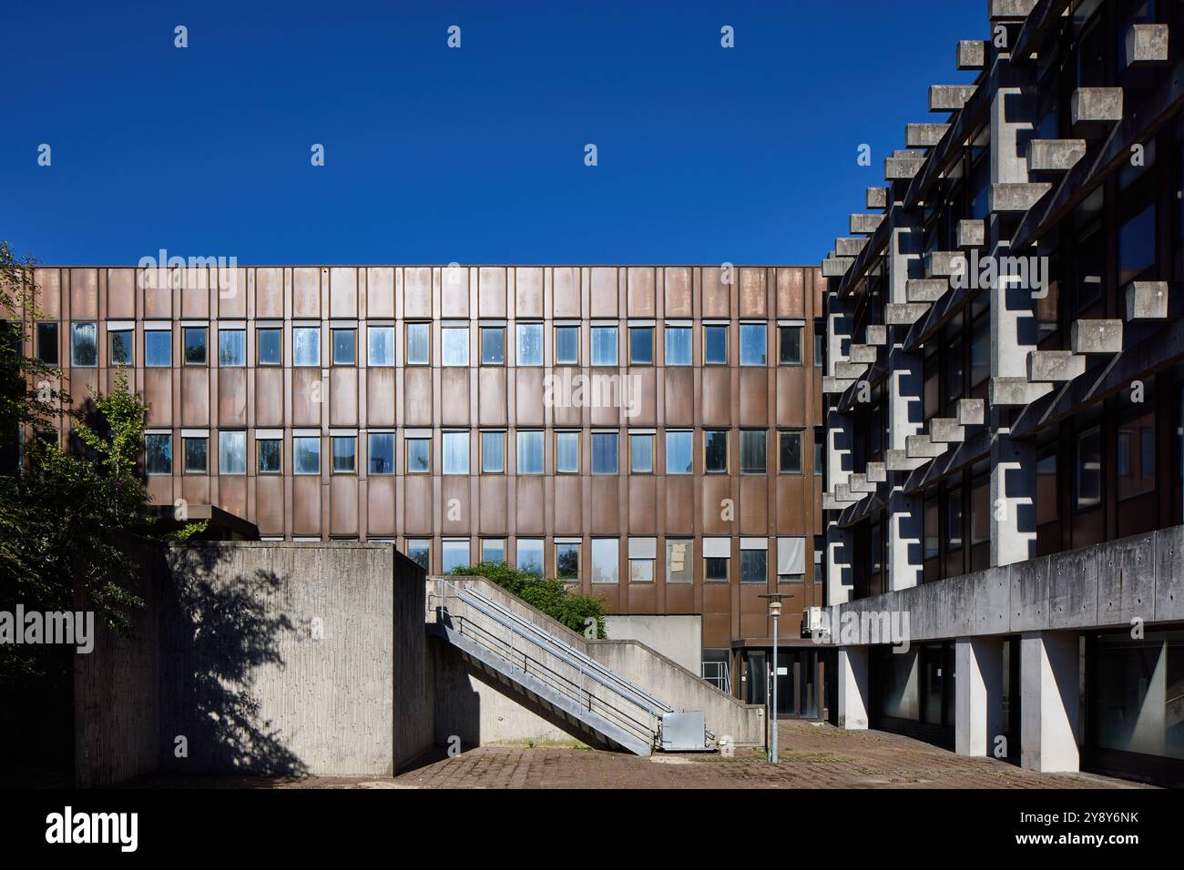 FLSmidth, Bygning S (bâtiment S), conçu par FLSmidth Arkitektkontor, 1984 ; démoli prévu ; Ramsingsvej, Copenhague, Danemark Banque D'Images