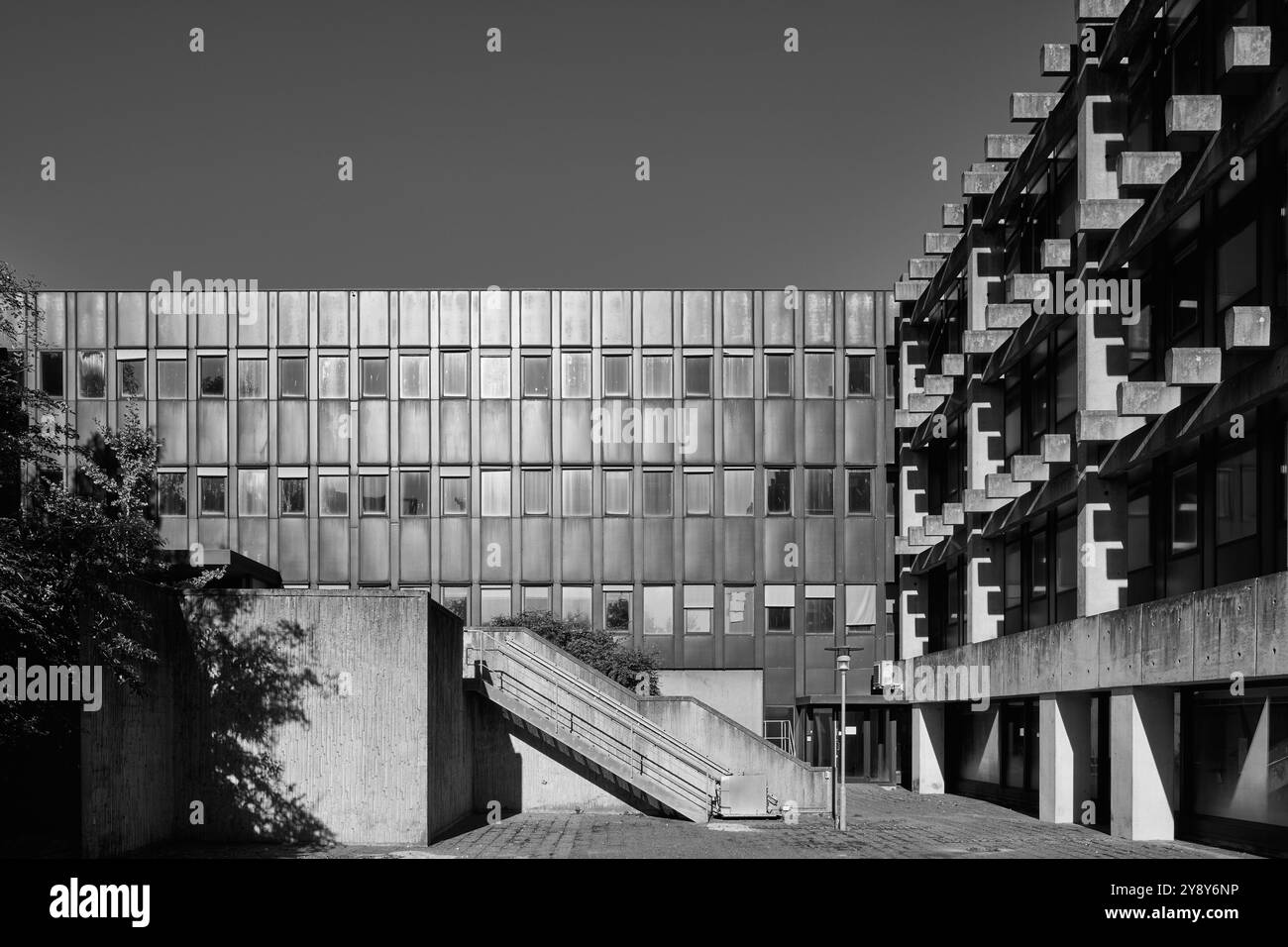 FLSmidth, Bygning S (bâtiment S), conçu par FLSmidth Arkitektkontor, 1984 ; démoli prévu ; Ramsingsvej, Copenhague, Danemark Banque D'Images