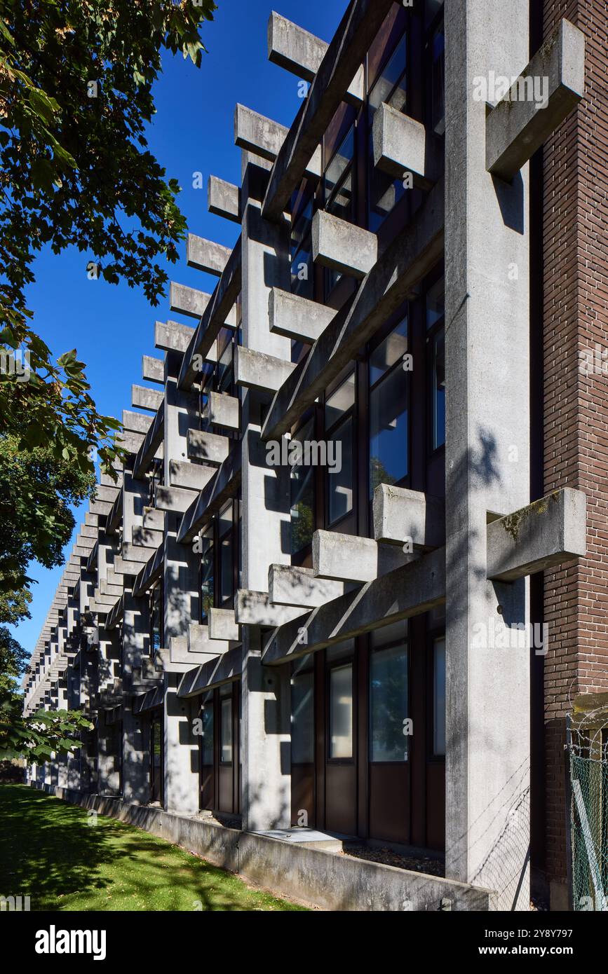FLSmidth, Bygning S (bâtiment S), conçu par FLSmidth Arkitektkontor, 1984 ; démoli prévu ; Ramsingsvej, Copenhague, Danemark Banque D'Images