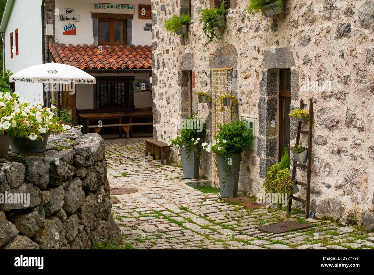 Bulnes, Picos de Europa, Asturies, Espagne Banque D'Images