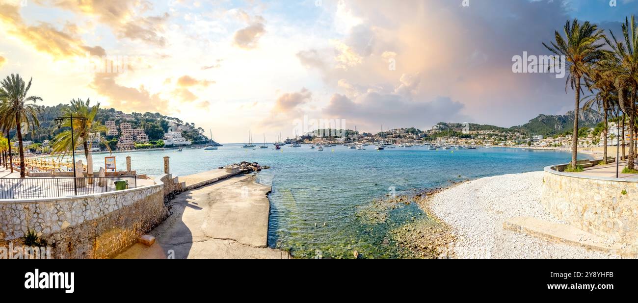 Port de Soller, Majorque, Espagne Banque D'Images