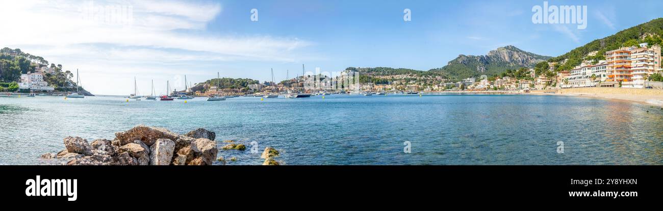 Port de Soller, Majorque, Espagne Banque D'Images