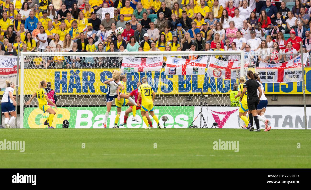Gothenburg, Suède.16th Jul 2024. Moment de match de qualification pour l'UEFA Women's EURO 2025 entre la Suède et l'Angleterre. Banque D'Images