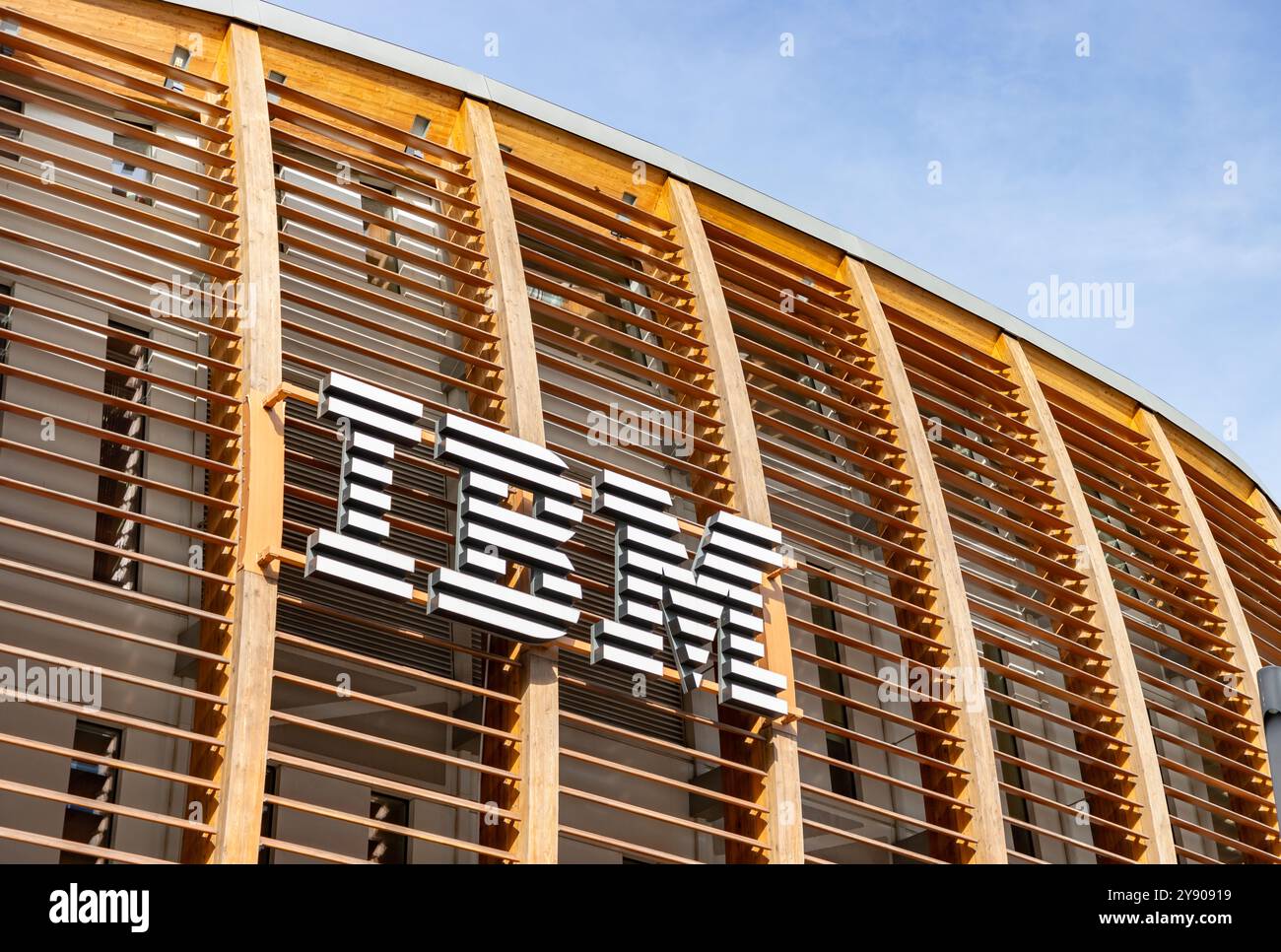 Une photo des studios IBM à Milan. Banque D'Images