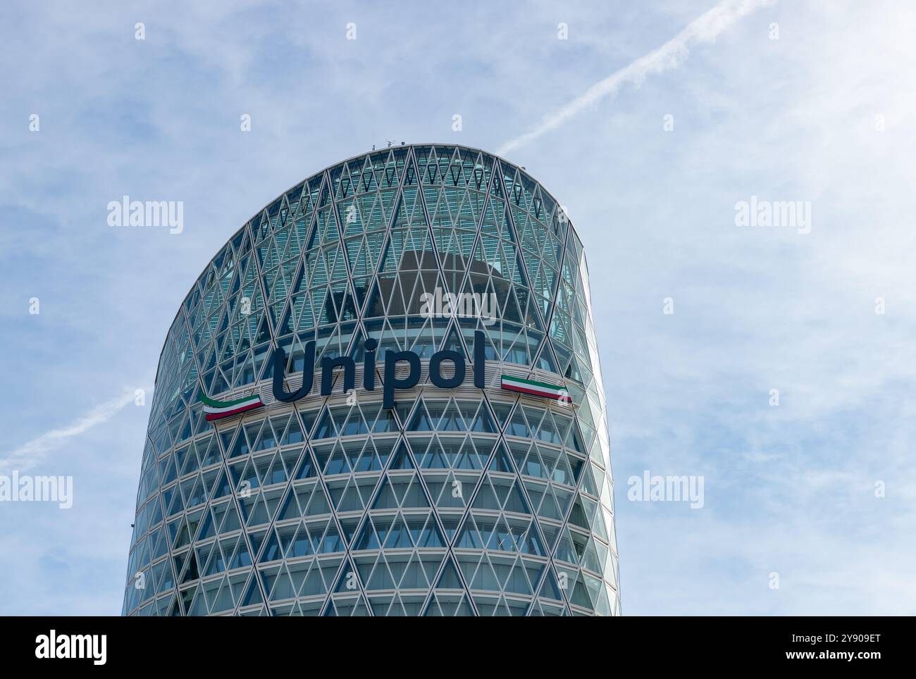 Une photo de la Tour Unipol à Milan. Banque D'Images
