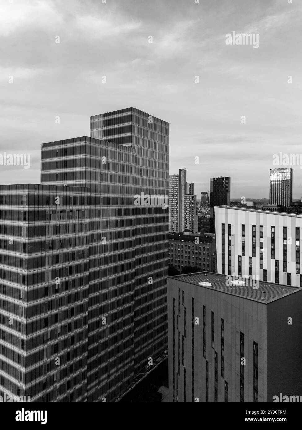 Gratte-ciels de Manchester Banque D'Images