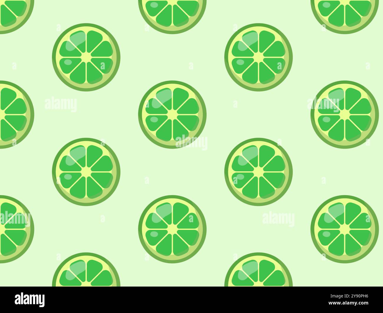 Motif de tranches de citron vert. Illustration vectorielle. Illustration de Vecteur