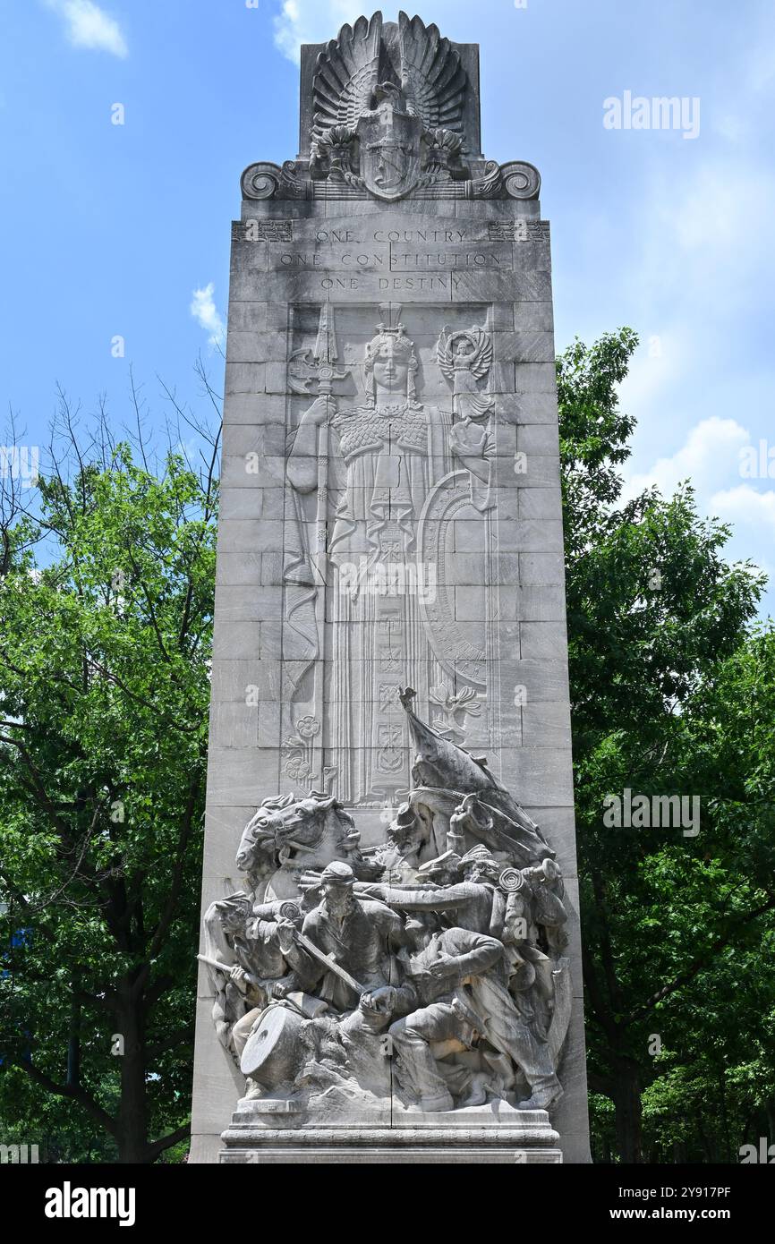 Philadelphie, Pennsylvanie - 26 mai 2024 : le monument est dédié en 1883 pour honorer les soldats de l'Union et les marins de Pennsylvanie qui ont combattu dans le civil Banque D'Images