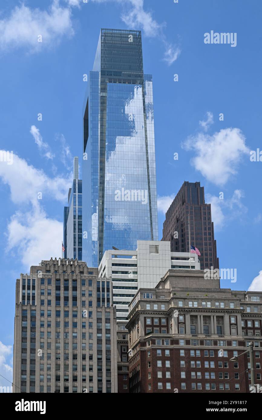 Philadelphie, PA - 26 mai 2024 : Comcast Center Building à Philadelphie, Pennsylvanie. Banque D'Images