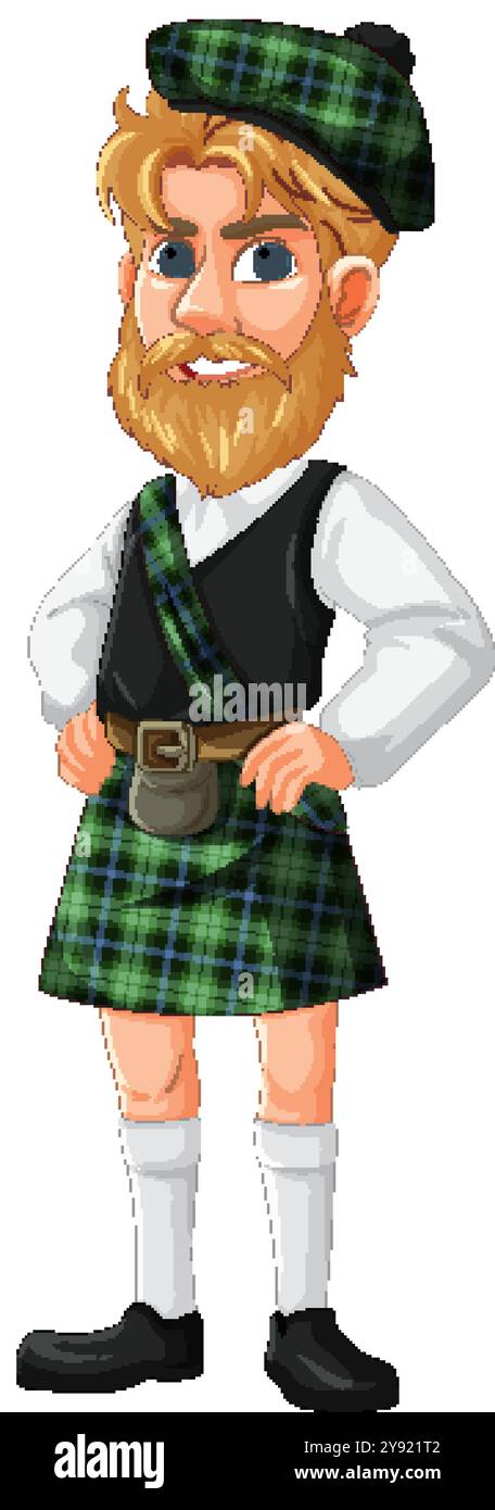 Costume traditionnel écossais kilt homme Banque de photographies et d